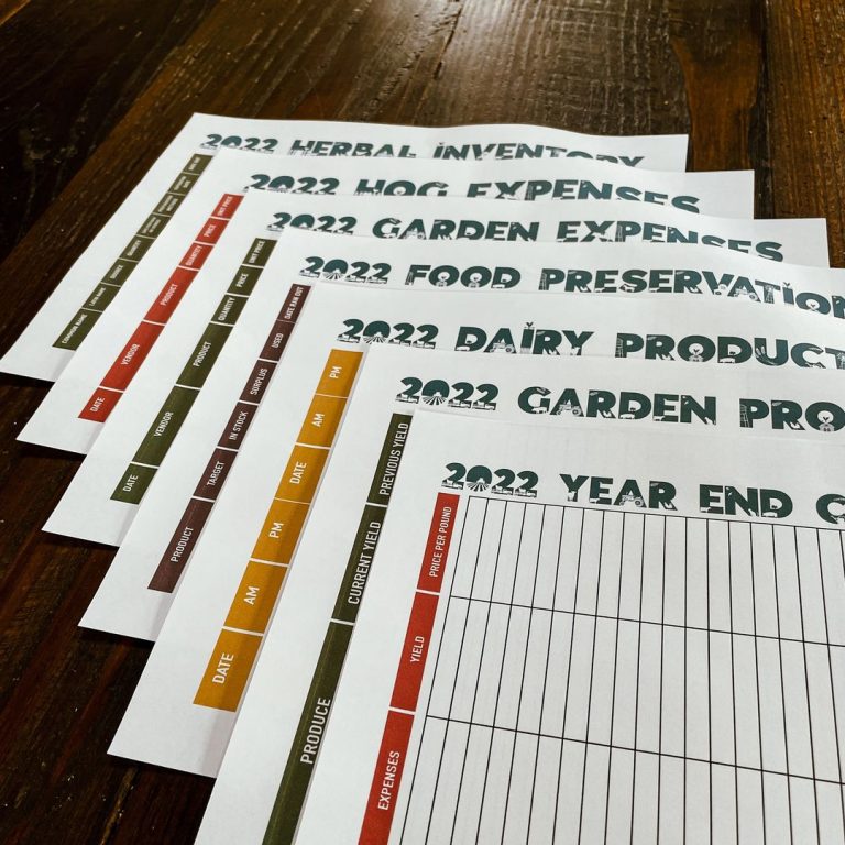 2022 Homestead Management Printables - Homesteaders of America